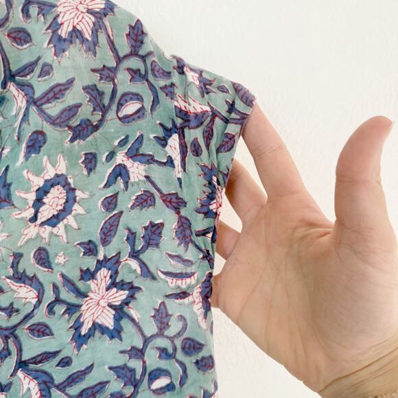 Bell by Alicia Bell Cap Sleeve Print Blouse Sz 10 - Picture 4 of 5